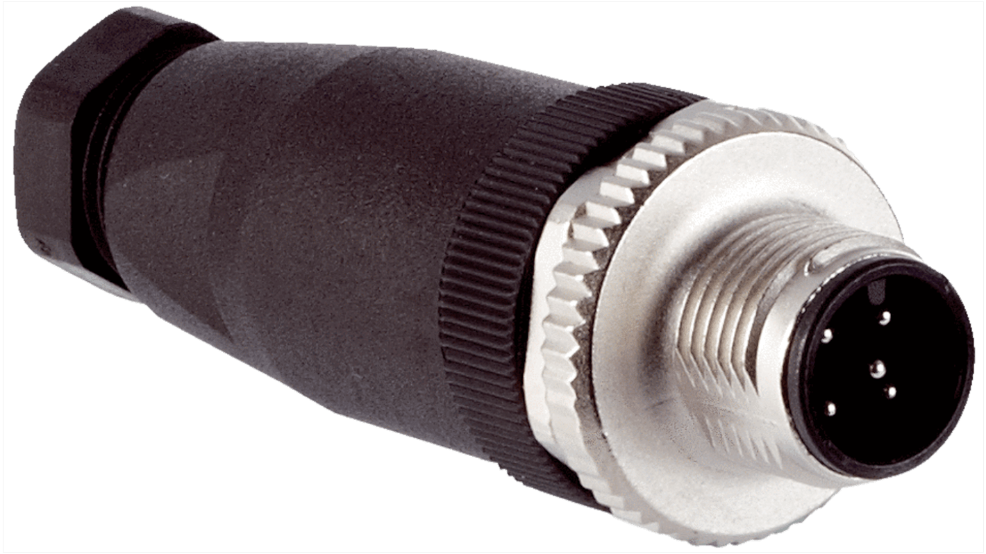 SICK Circular Connector, 5 Contacts, Cable Mount, M12 Connector, Plug, Male, IP67