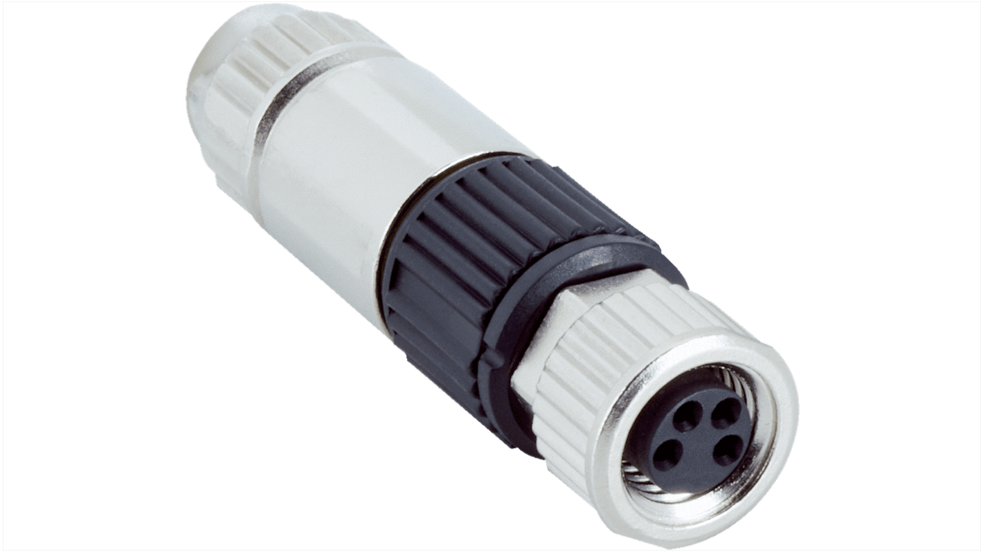 Sick Circular Connector, 4 Contacts, Cable Mount, M8 Connector, Plug, Female, IP67