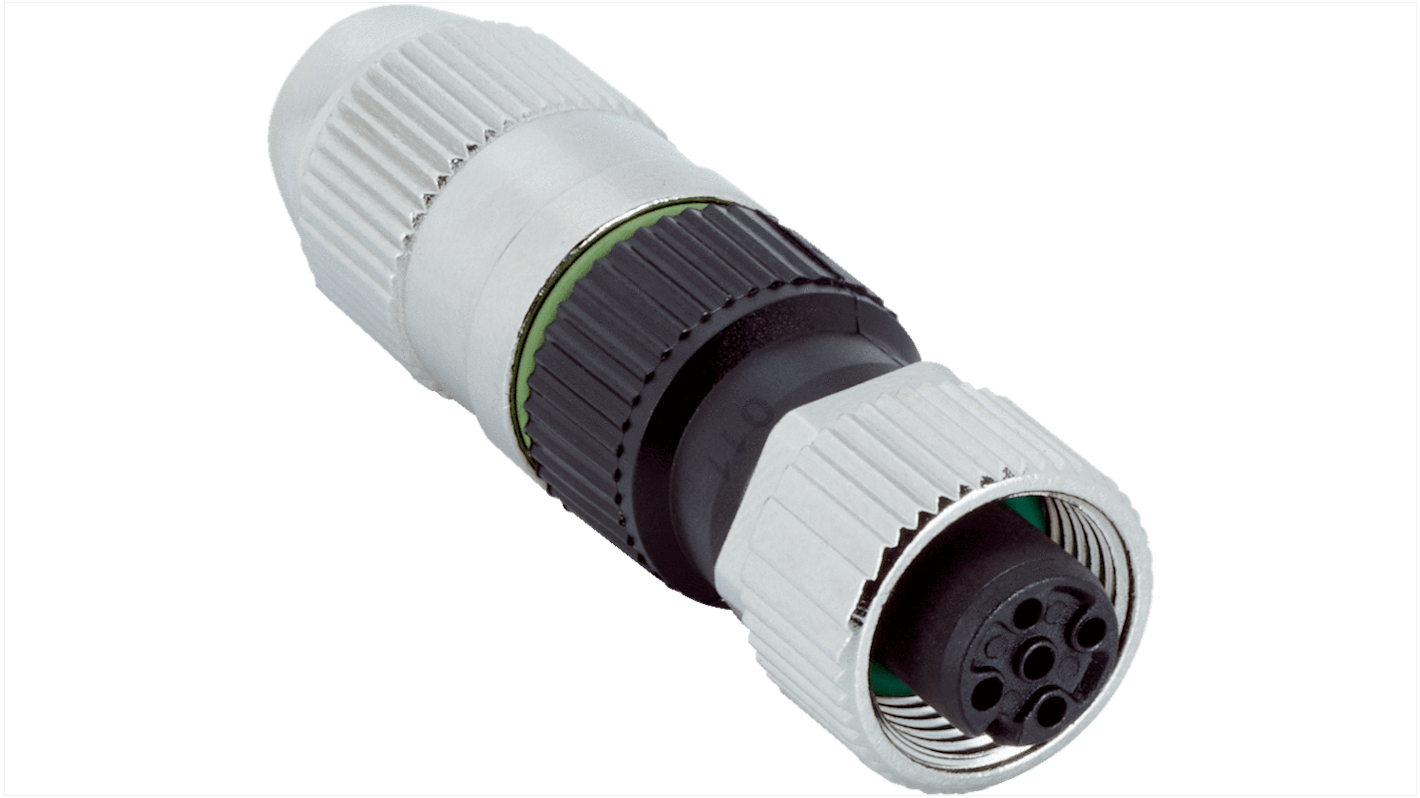 SICK Circular Connector, 4 Contacts, Cable Mount, M12 Connector, Plug, Female, IP67