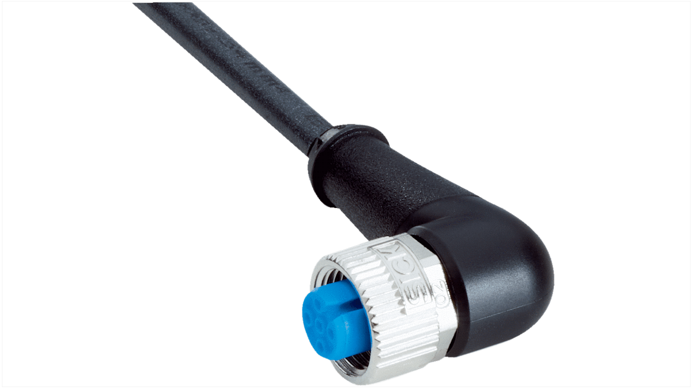 Cable de conexión Sick, con. A M12 Hembra, 3 polos, con. B Sin terminación, long. 2m, 250 V, 4 A, IP67