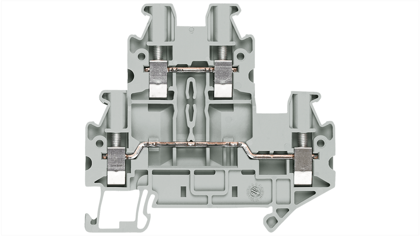 シーメンス 8WH1020 DIN レール端子台, 24A 500 V, スクリュー