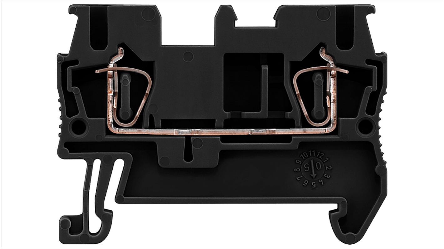 Siemens 8WH2000-0AF08 8WH2000 Series Black, 2.5mm², Spring Termination