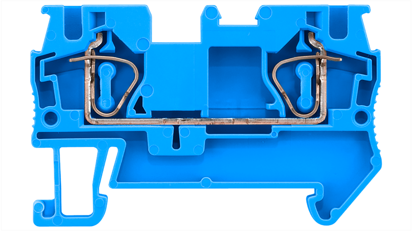 Siemens 8WH2000 Series Blue DIN Rail Terminal Block, 2.5mm², Spring Termination