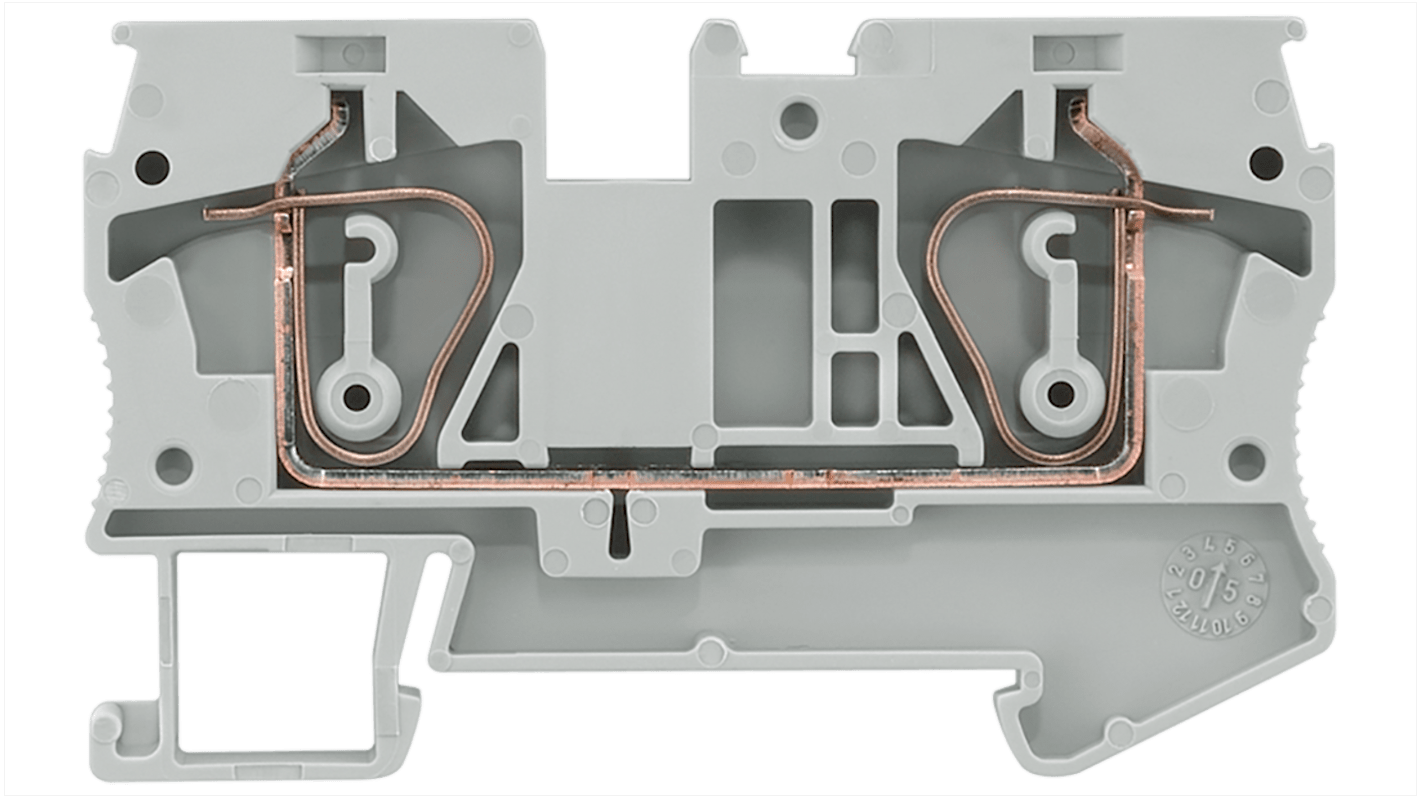 Siemens 8WH2000 Series Grey DIN Rail Terminal Block, 2.5mm², Spring Termination