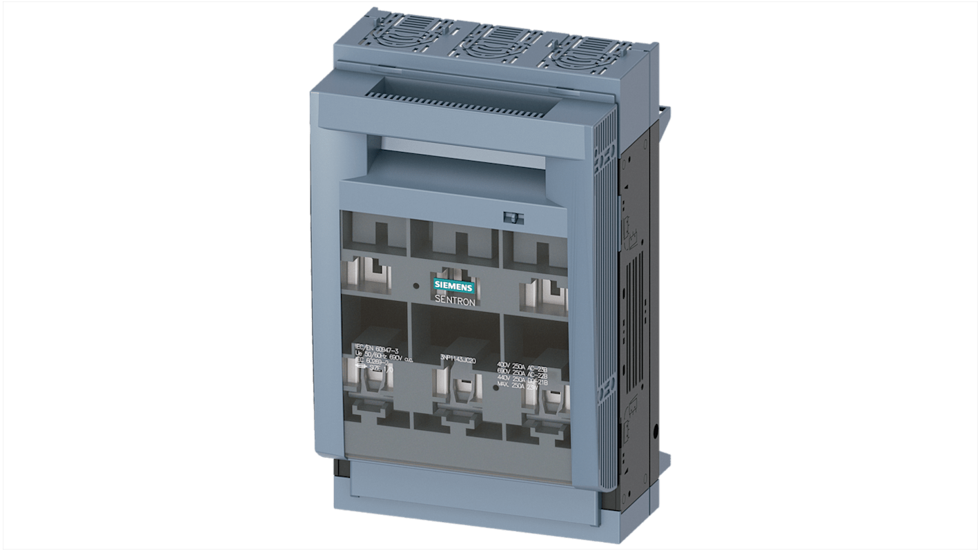 Siemens Fuse Switch Disconnector, 3 Pole, 250A Max Current