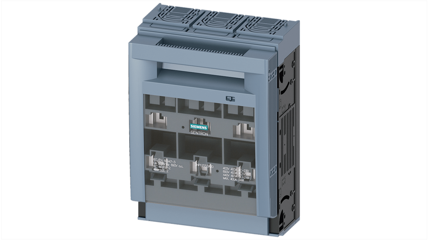 Siemens Fuse Switch Disconnector, 3 Pole, 400A Max Current