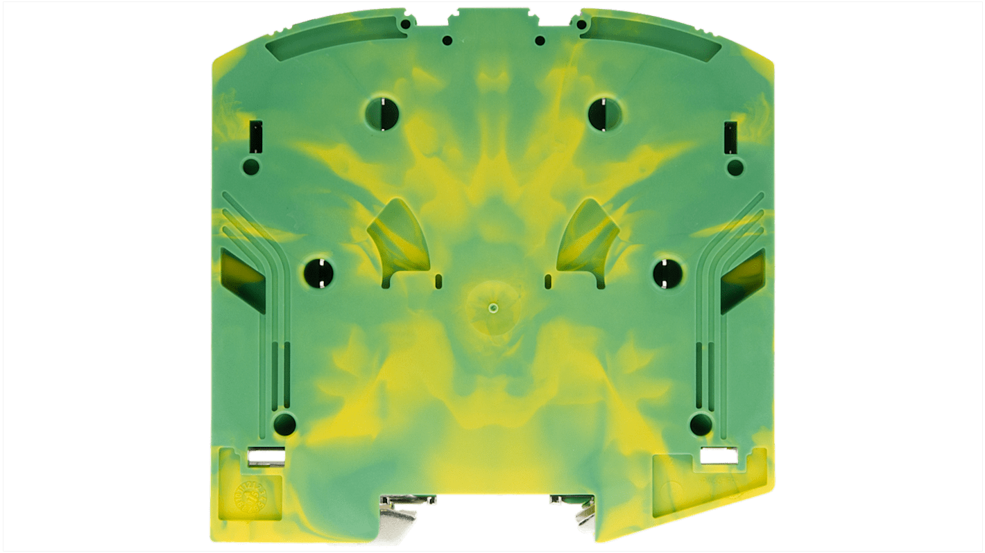 Terminal de conexión a tierra, Verde/Amarillo, Terminación Enchufable