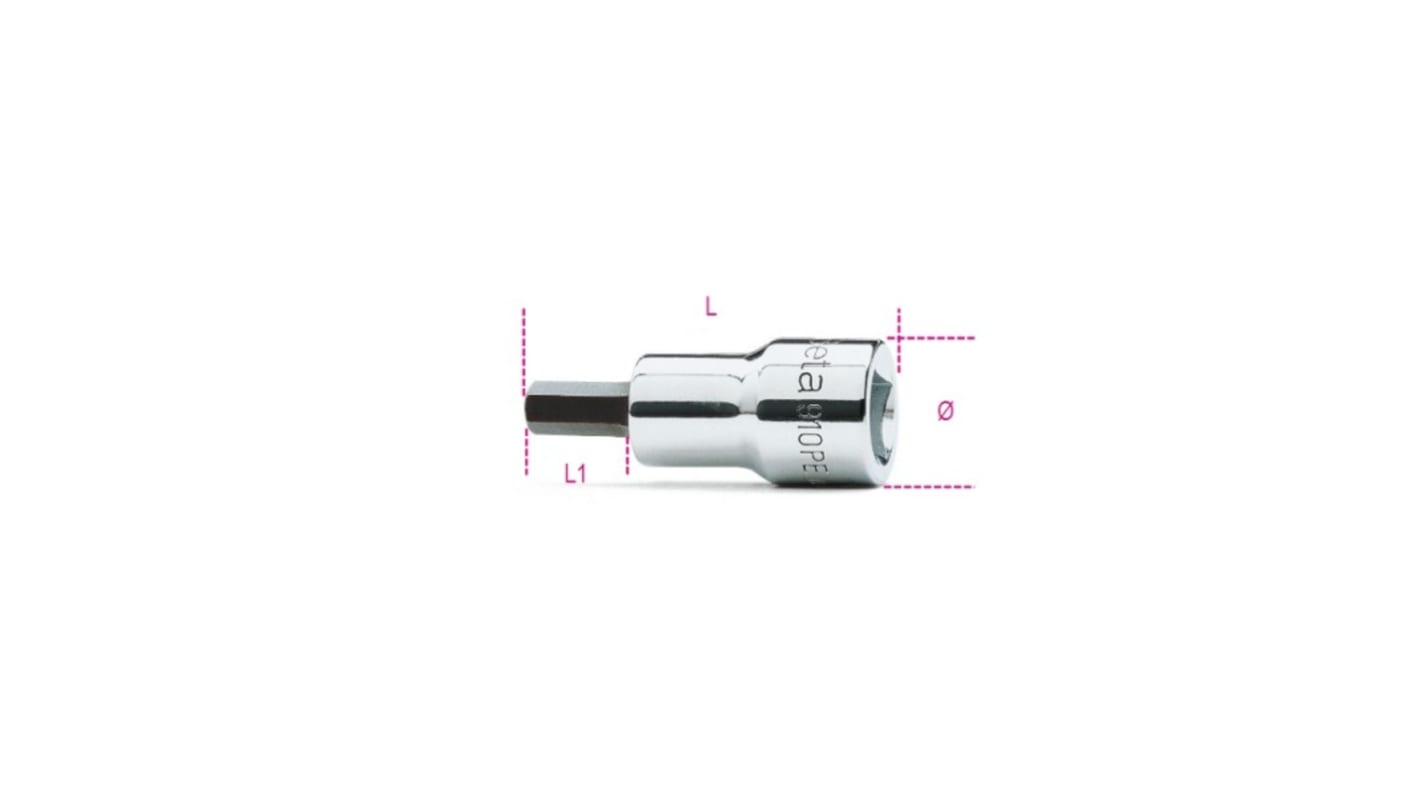BETA Hexagon Screwdriver Bit, 10 mm Tip