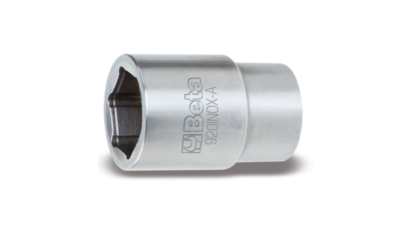 BETA 1/2 in Drive 19mm Standard Socket, 6 point, 42 mm Overall Length