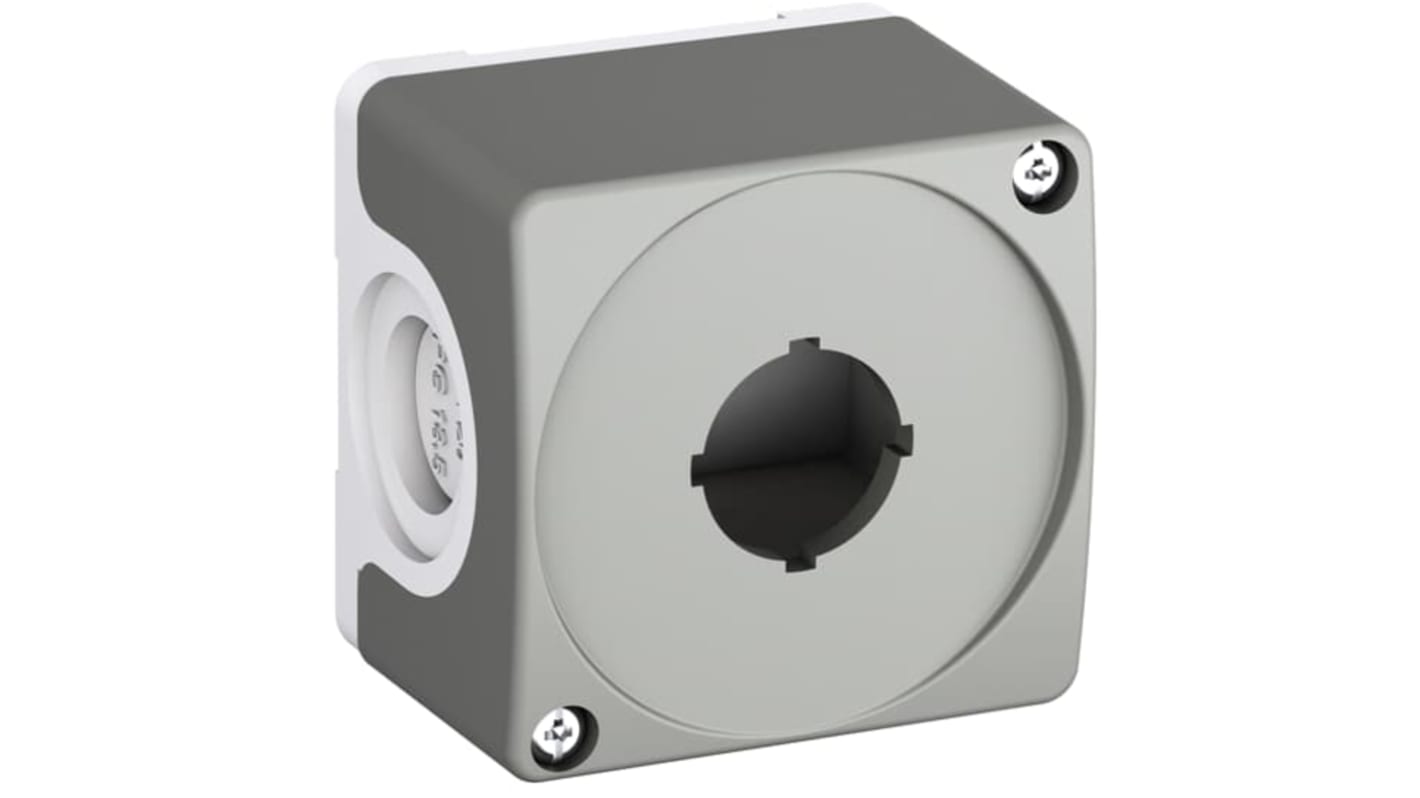 ABB 按钮盒, Φ65mm孔径, 深灰色/浅灰色塑料外壳, CEP系列