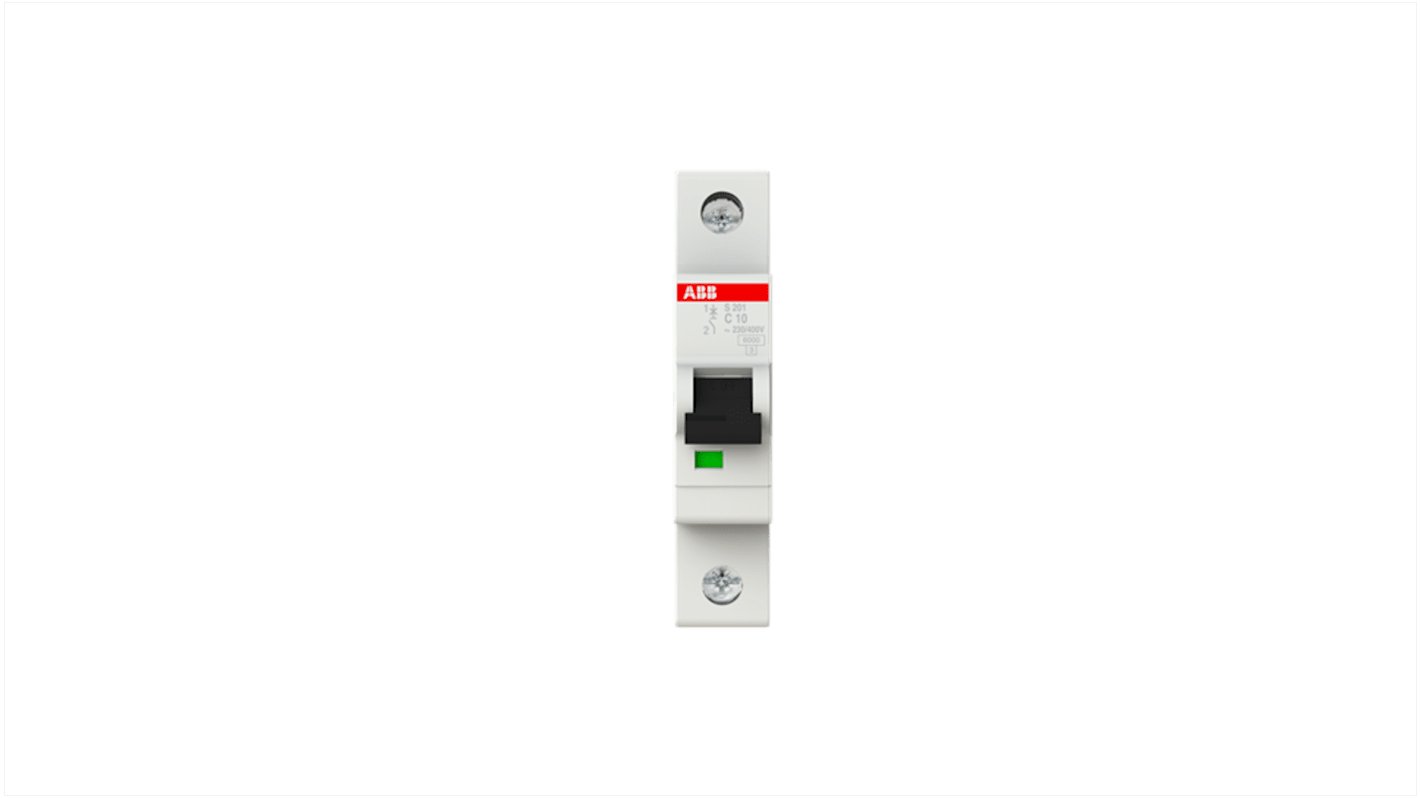 Interruttore magnetotermico ABB, 1P 10A, Tipo C