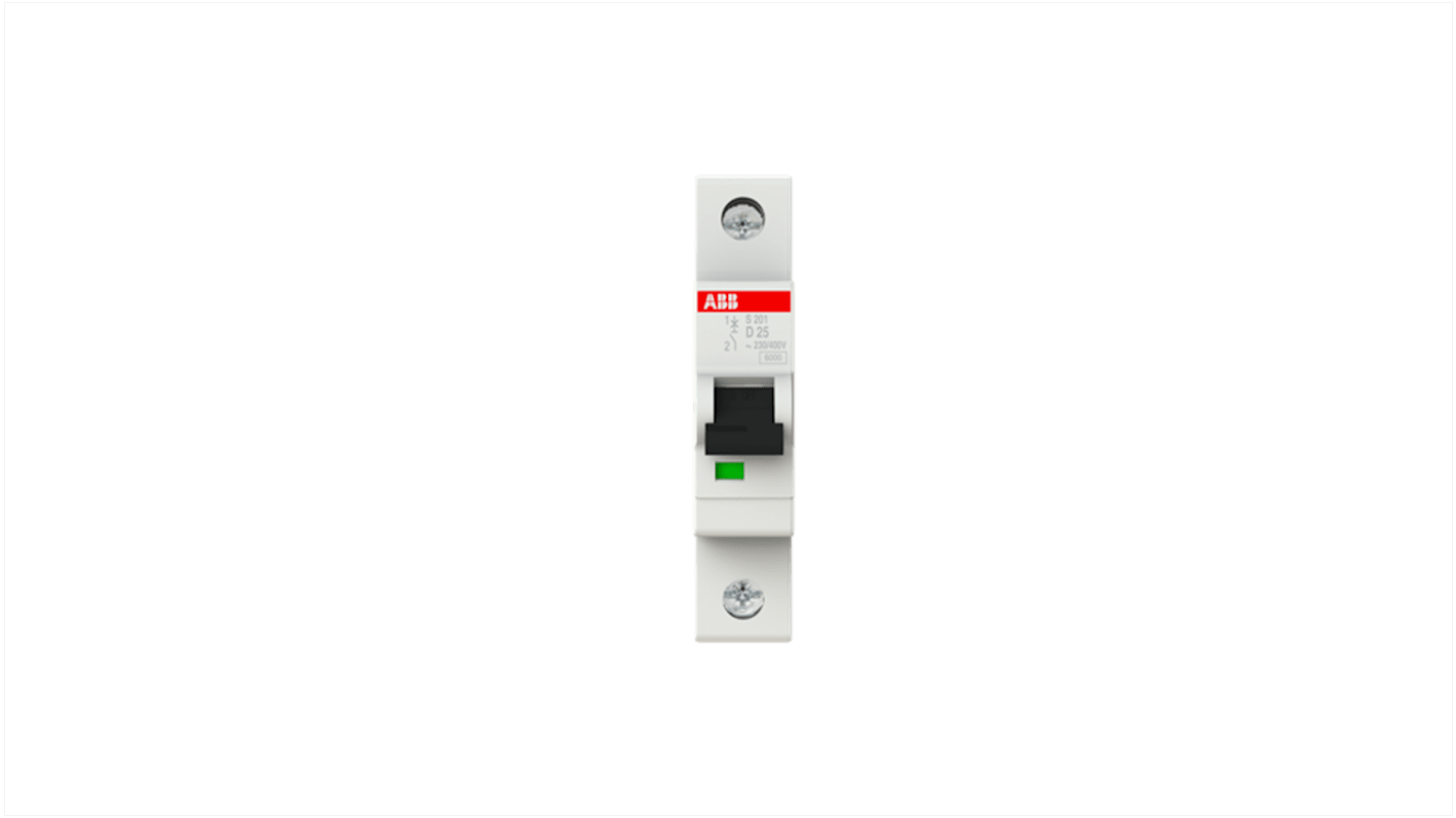 ABB System Pro M Compact S200 MCB, 1P, 25A Curve D