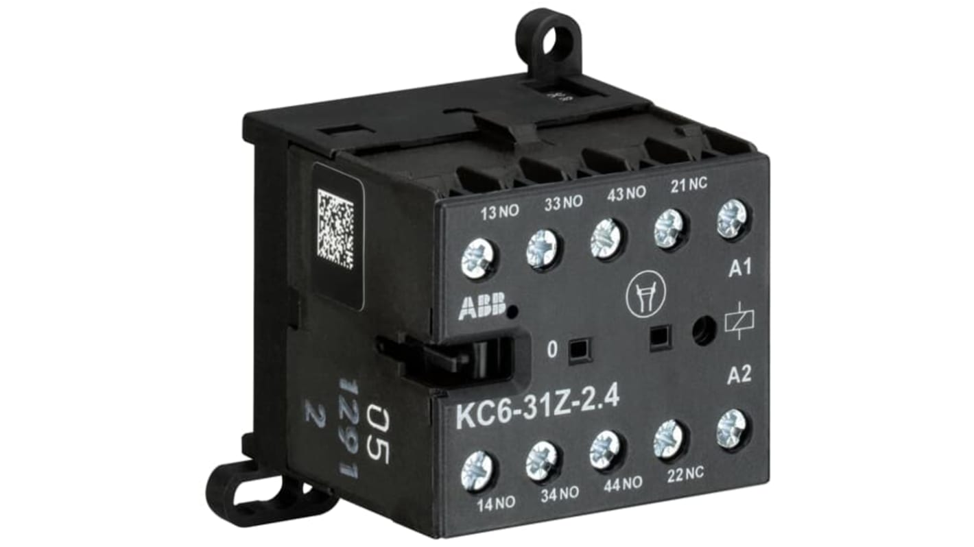 Przekaźnik pomocniczy ABB 4 A 3NO/1NC GJH1213001R0311 KC6-31Z 24V DC