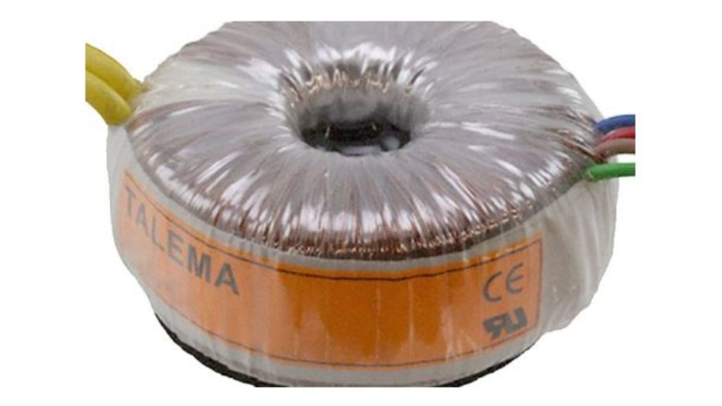 Nuvotem Talema 230V ac, 12V ac Toroidal Transformer, 225VA 2 Output