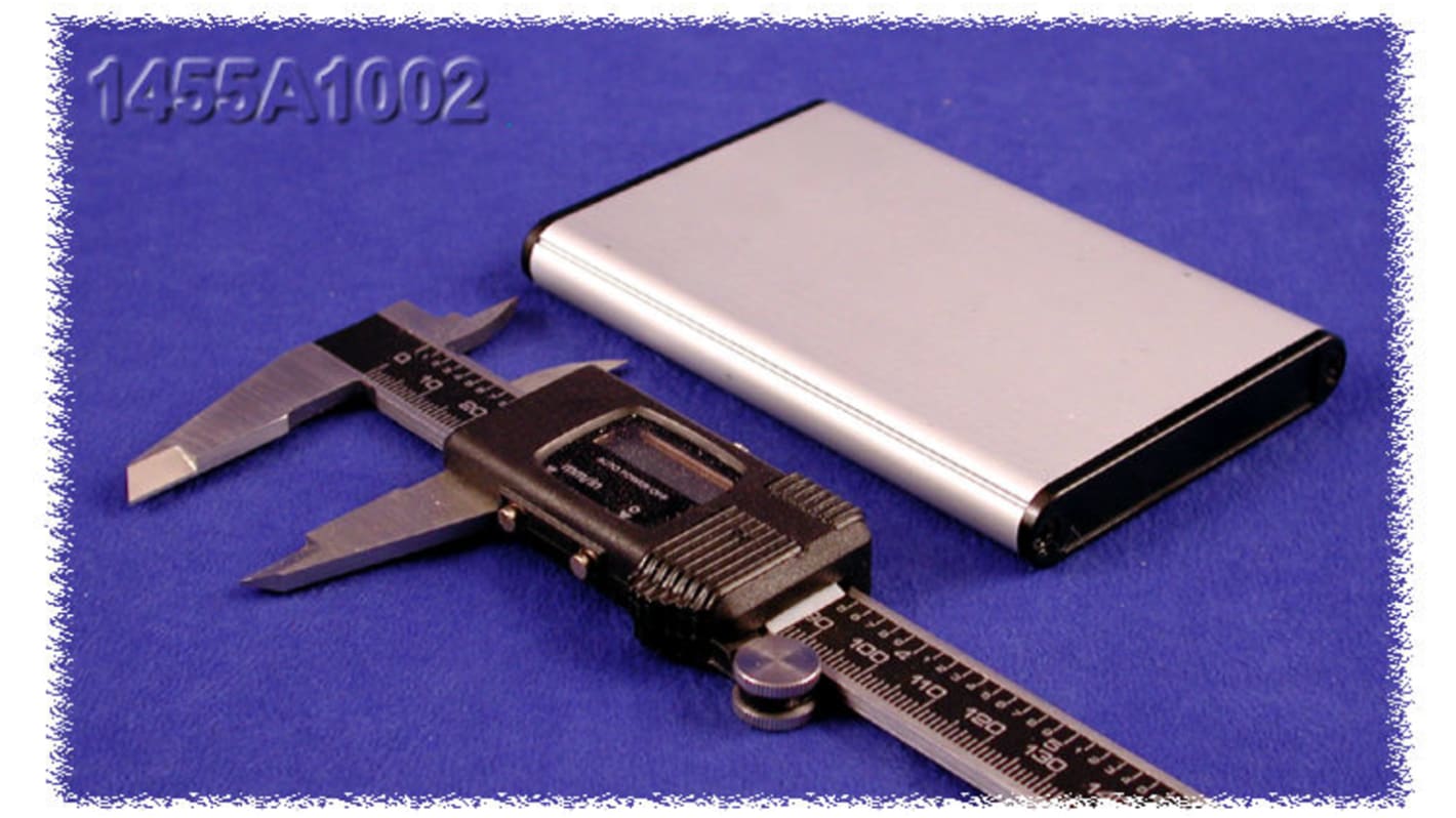 Hammond 1455 Series Extruded Aluminium Enclosure, IP54, 100 x 70 x 12mm