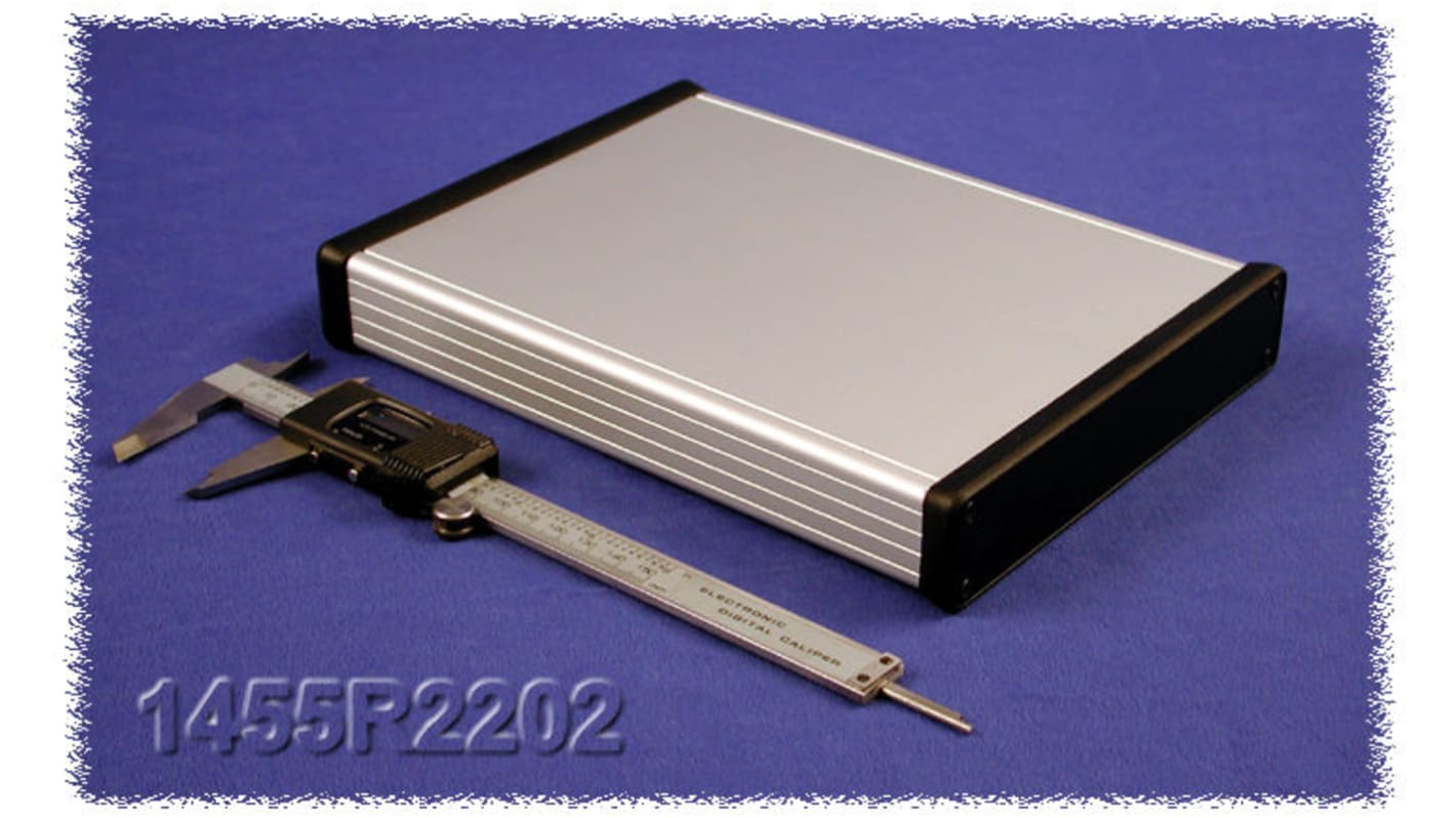 Hammond 1455 Series Extruded Aluminium Enclosure, IP54, 220 x 165 x 31mm