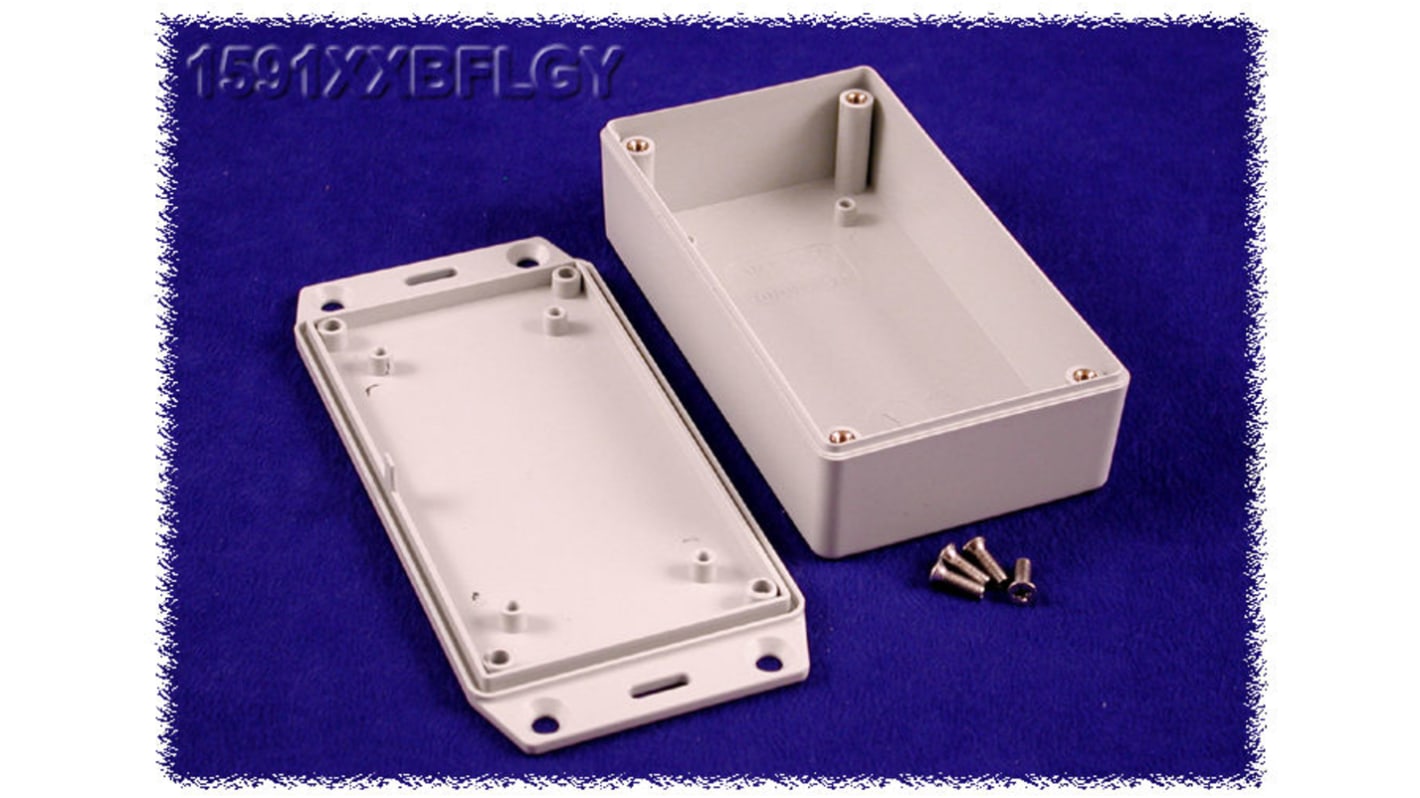 Hammond 1591 Series ABS Enclosure, IP54, Flanged, 112 x 64 x 28mm