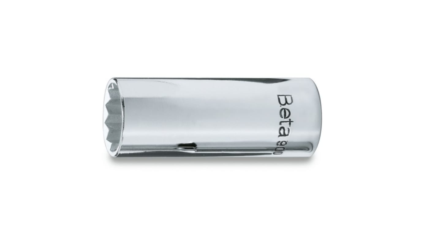 BETA 1/4 in Drive 13mm Bi-Hexagon; Deep, 12 point, 50 mm Overall Length
