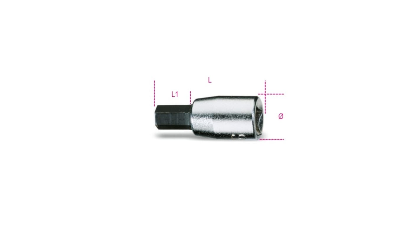 BETA Hexagon Screwdriver Bit, 7 mm Tip