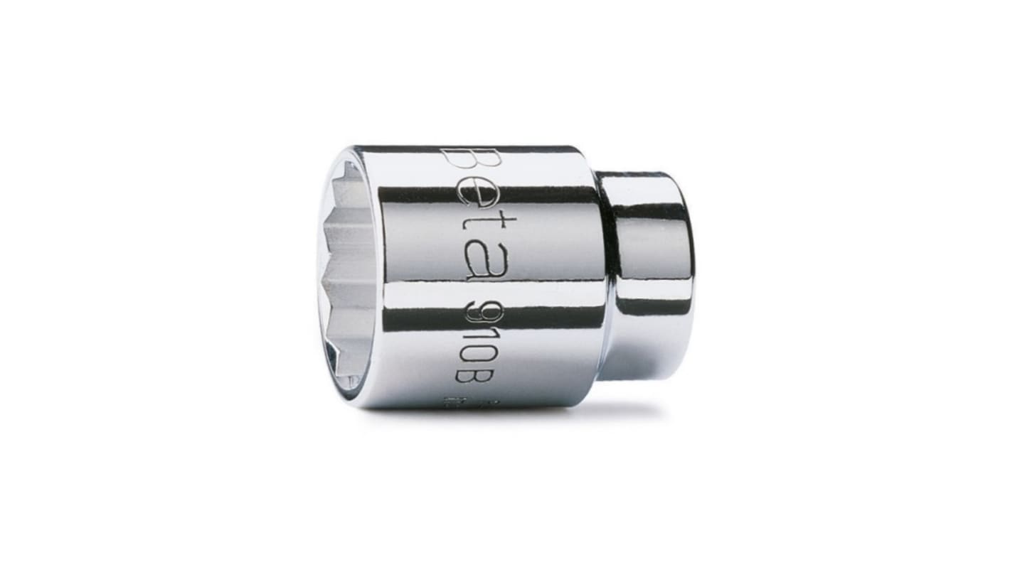 BETA 3/8 in Drive 18mm Bi-Hexagon, 12 point, 34 mm Overall Length