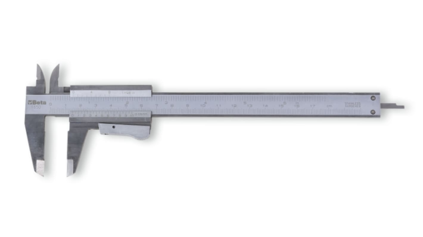 BETA 200mm, 8in Vernier Caliper 0.05 mm Resolution, Imperial, Metric