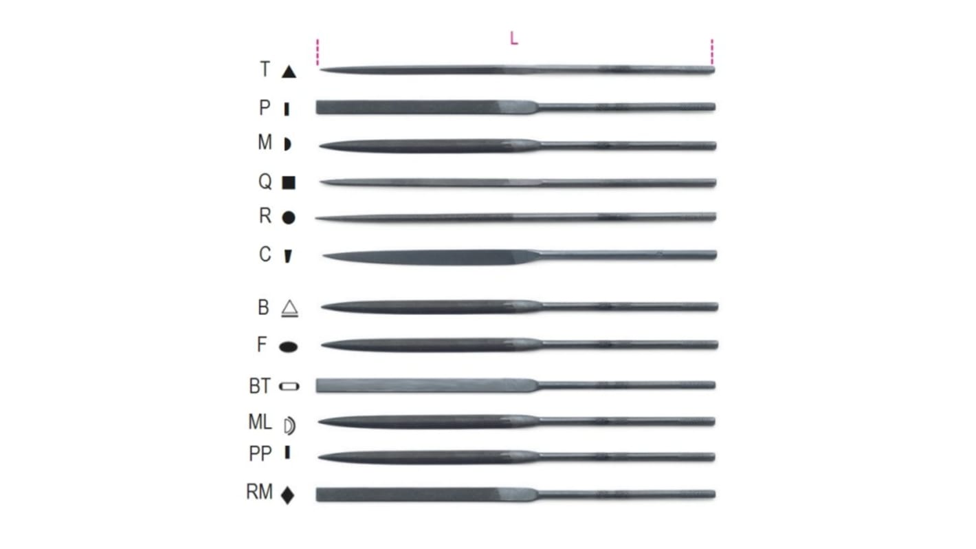 BETA 160mm, Second Cut Needle File