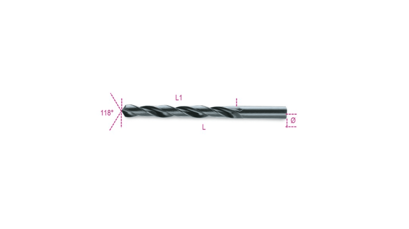 BETA 410AS Series HSS Twist Drill Bit for Metal, 7/32in Diameter, 95 mm Overall