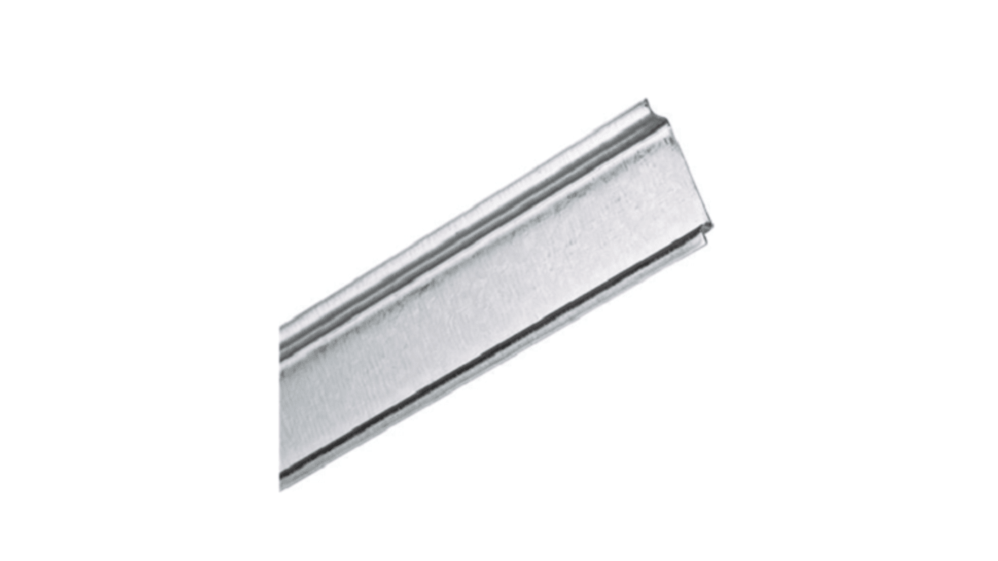 RS PRO Unperforated DIN Rail, Top Hat Compatible, 150mm x 35mm x 7.5mm