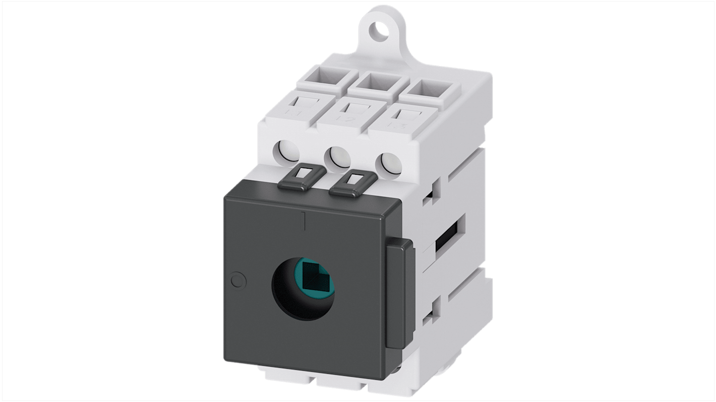 Sezionatore con interruttore Siemens 3LD3110-0TK05 NO, corrente max 25A Integrato, 3, fusibile RK5 SENTRON 3LD3