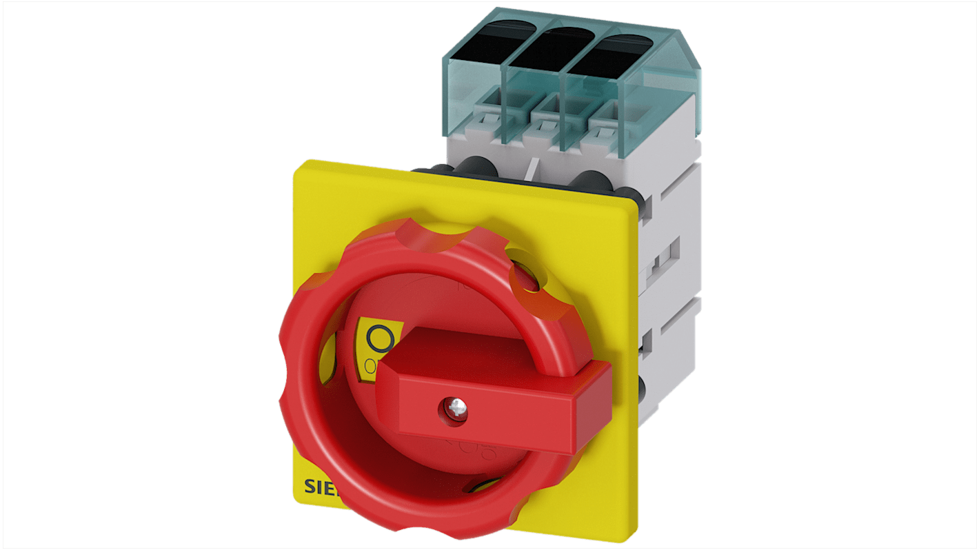 Sezionatore con interruttore Siemens 3LD3154-0TK53 NO, corrente max 25A Integrato, 3, fusibile RK5 SENTRON 3LD3