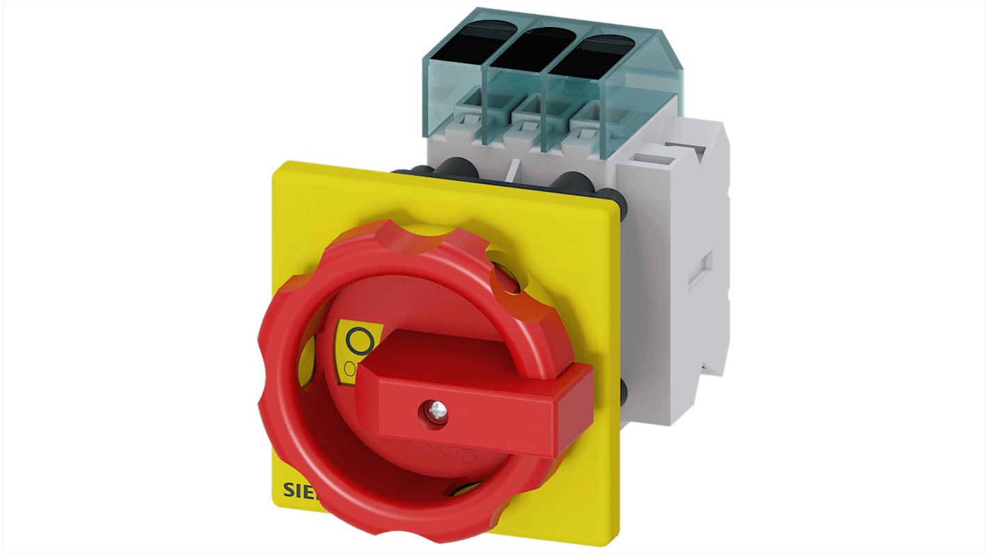 Sezionatore con interruttore Siemens 3LD3154-1TK53 NO, corrente max 25A Integrato, 3, fusibile RK5 SENTRON 3LD3