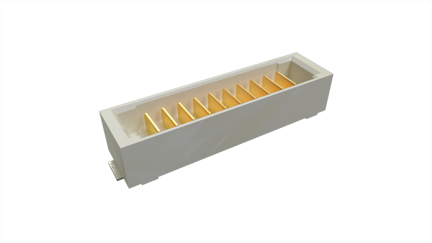 Amphenol Communications Solutions PowerStak Leiterplatten-Stiftleiste Vertikal, 10-polig / 1-reihig, Ummantelt
