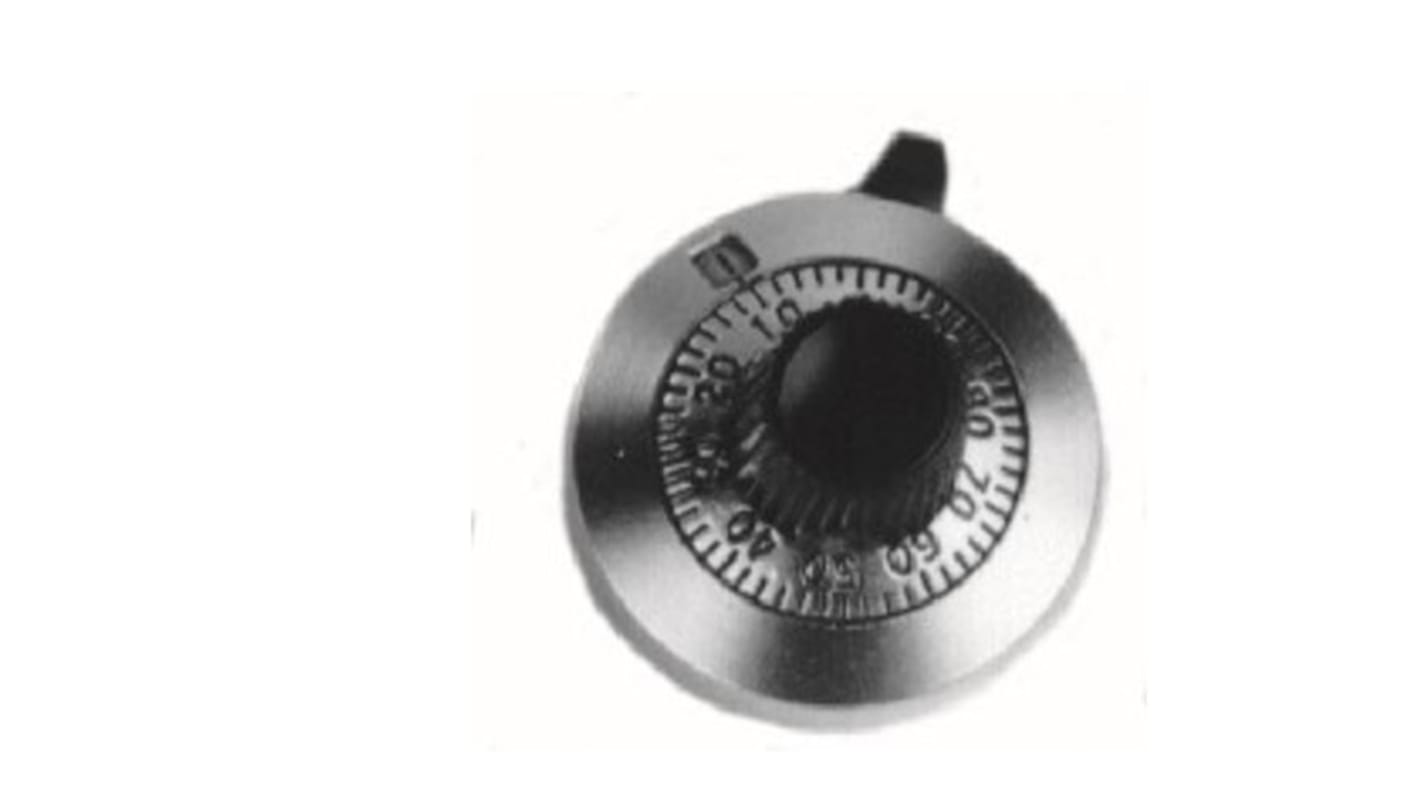 Vishay ノブ, 6.35mm, 丸型軸 直径:25.4mm