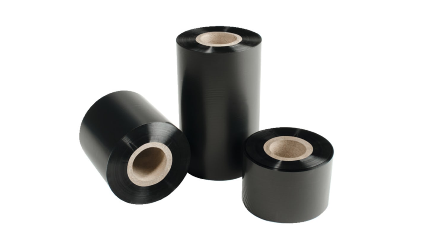 HellermannTyton 556-00210 TTRHTBK 100MM-PET-BK Black Label Printer Ribbon