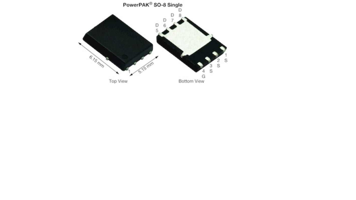 MOSFET Vishay canal N, PowerPak SO-8 137,5 A. 80 V, 8 broches