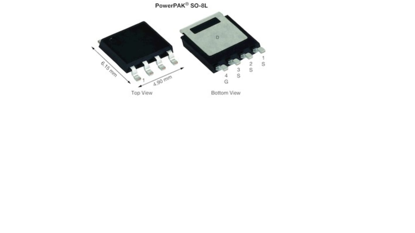 Vishay N-Channel 30 V N-Channel MOSFET, 437 A, 30 V, 4-Pin PowerPAK 8 x 8L SQJ128ELP-T1_GE3