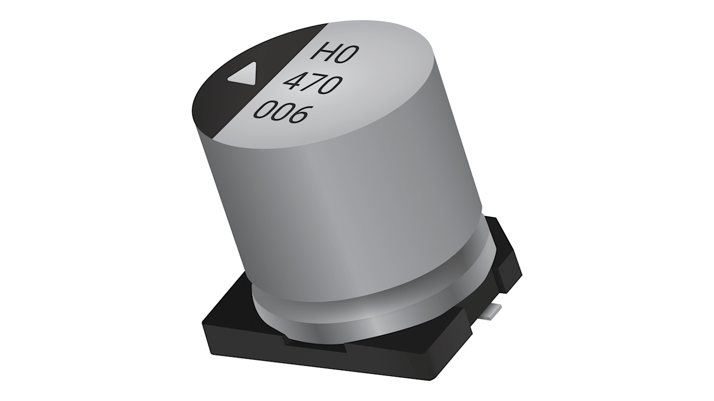 KYOCERA AVX 220μF Aluminium Electrolytic Capacitor 50V dc, Surface Mount - AEH1213221M050R