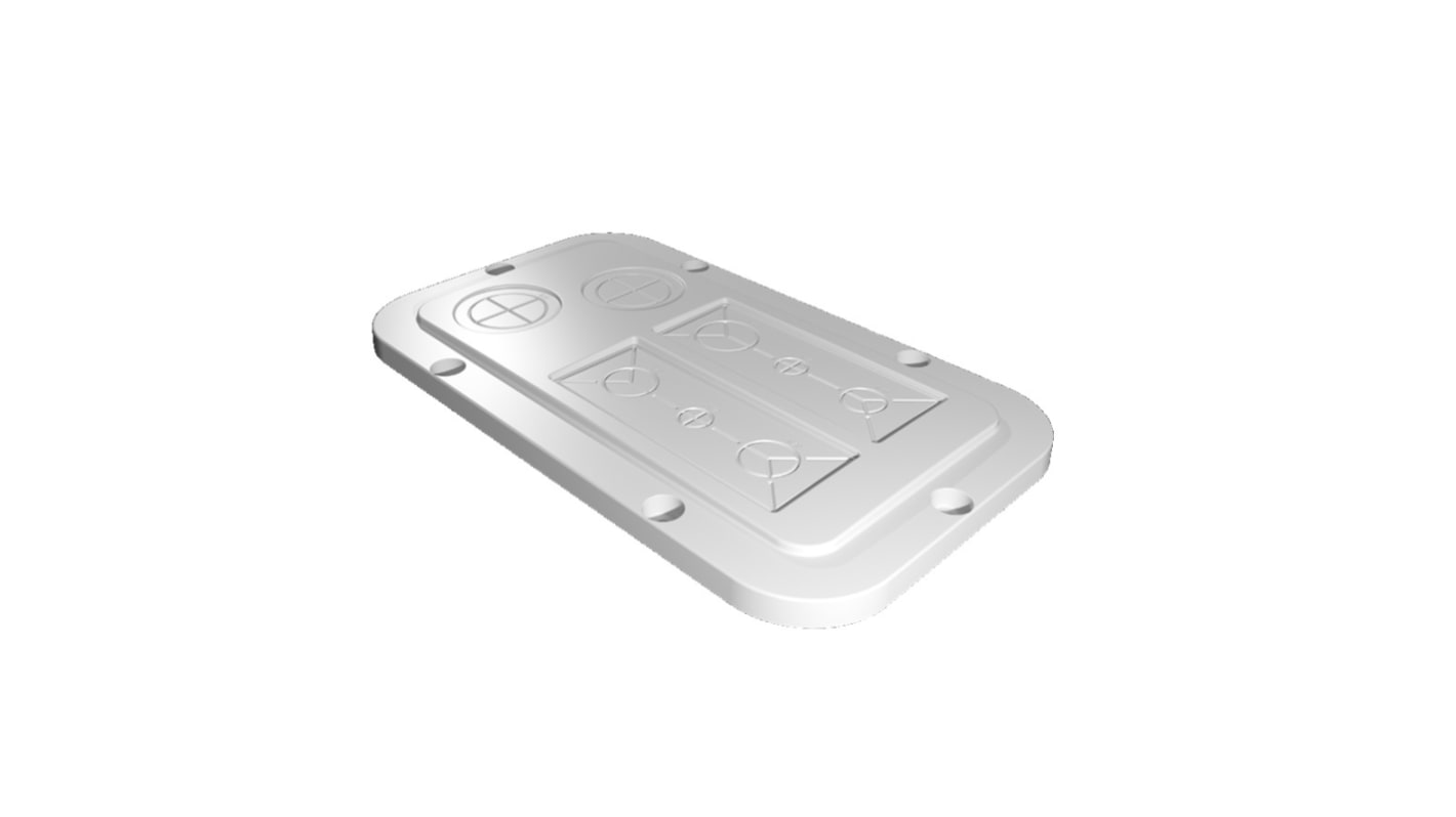 Rittal SZ Series Plastic Gland Plate, 256mm W for Use with AX