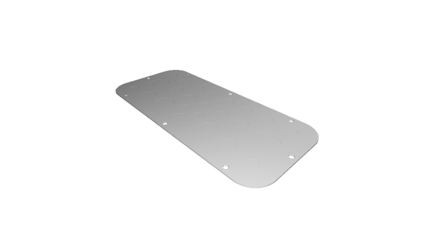 Rittal AX Series RAL 7035 Sheet Steel Gland Plate, 339mm W, 149mm L for Use with AX Series