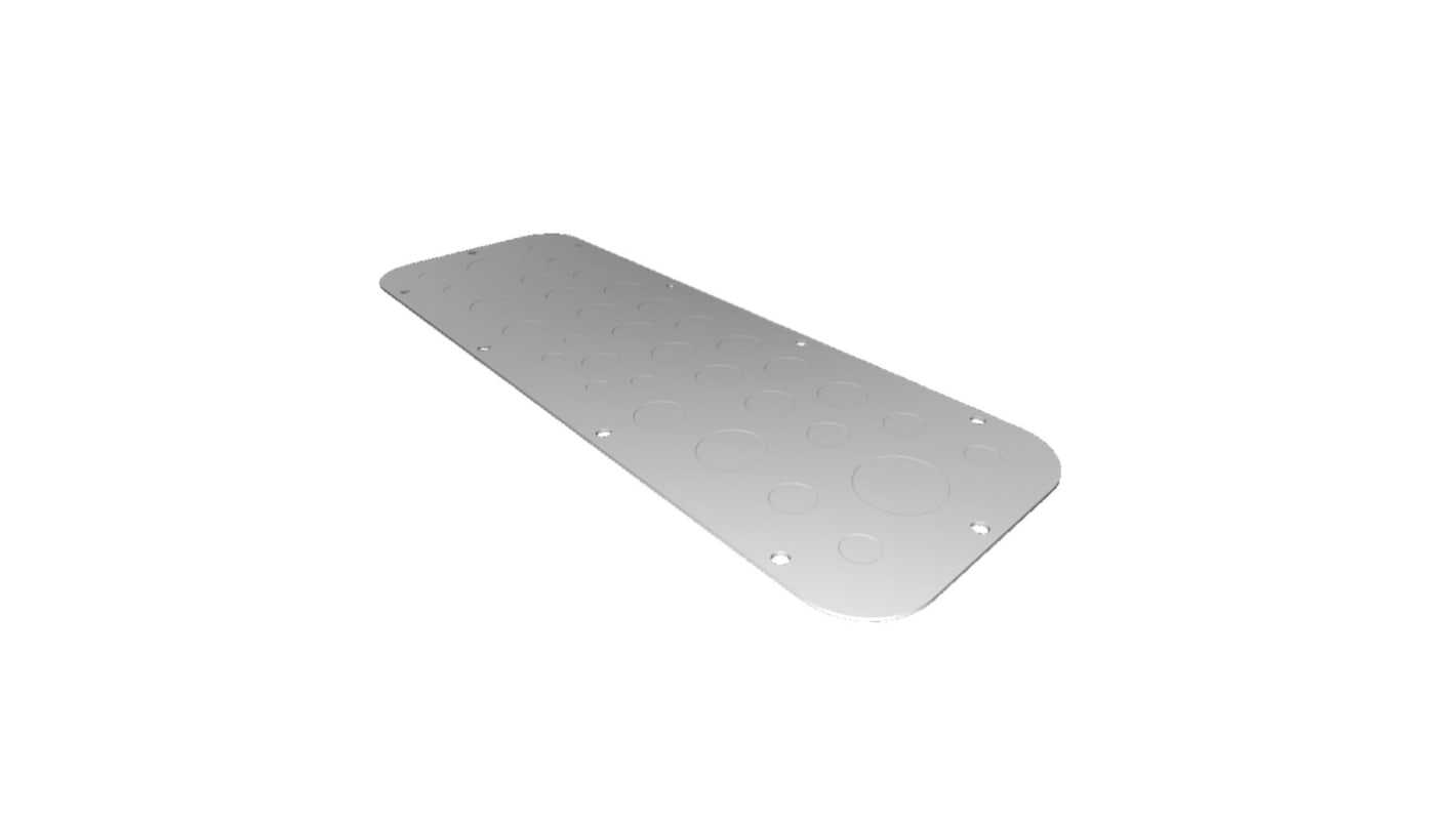 Rittal SZ Series RAL 7035 Sheet Steel Gland Plate, 447mm W for Use with AX