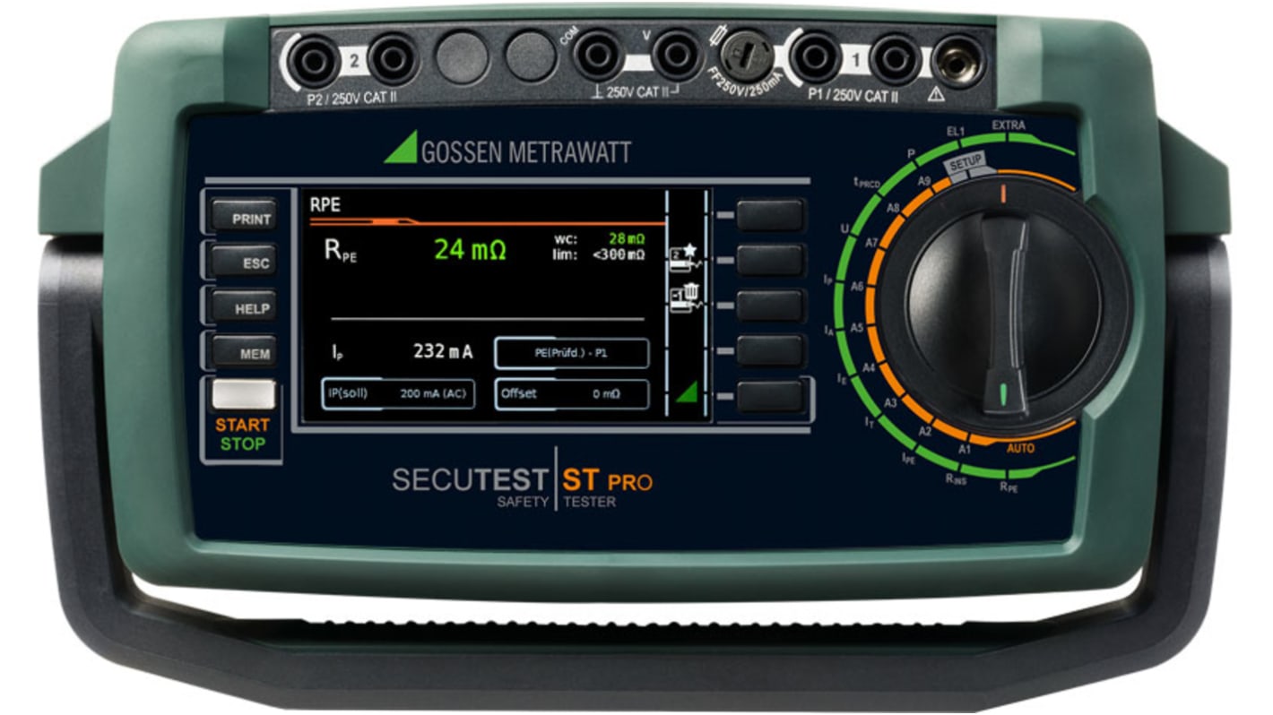 Gossen Metrawatt SECUTEST ST PRO, Gerätetester, Prüfung Automatik, Manuell