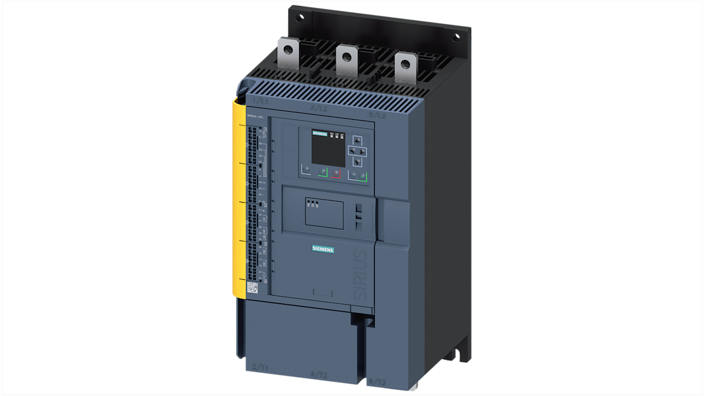 Avviatore soft-start Siemens, 3 fasi, 90 kW, 480 V CA, IP00, IP20