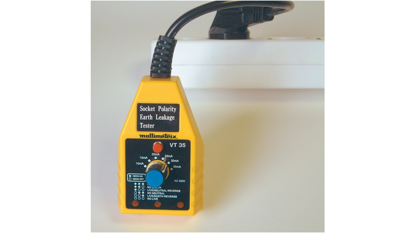 Chauvin Arnoux P06230301 RCD Tester 230V, RCD Test Type AC CAT II 250 V