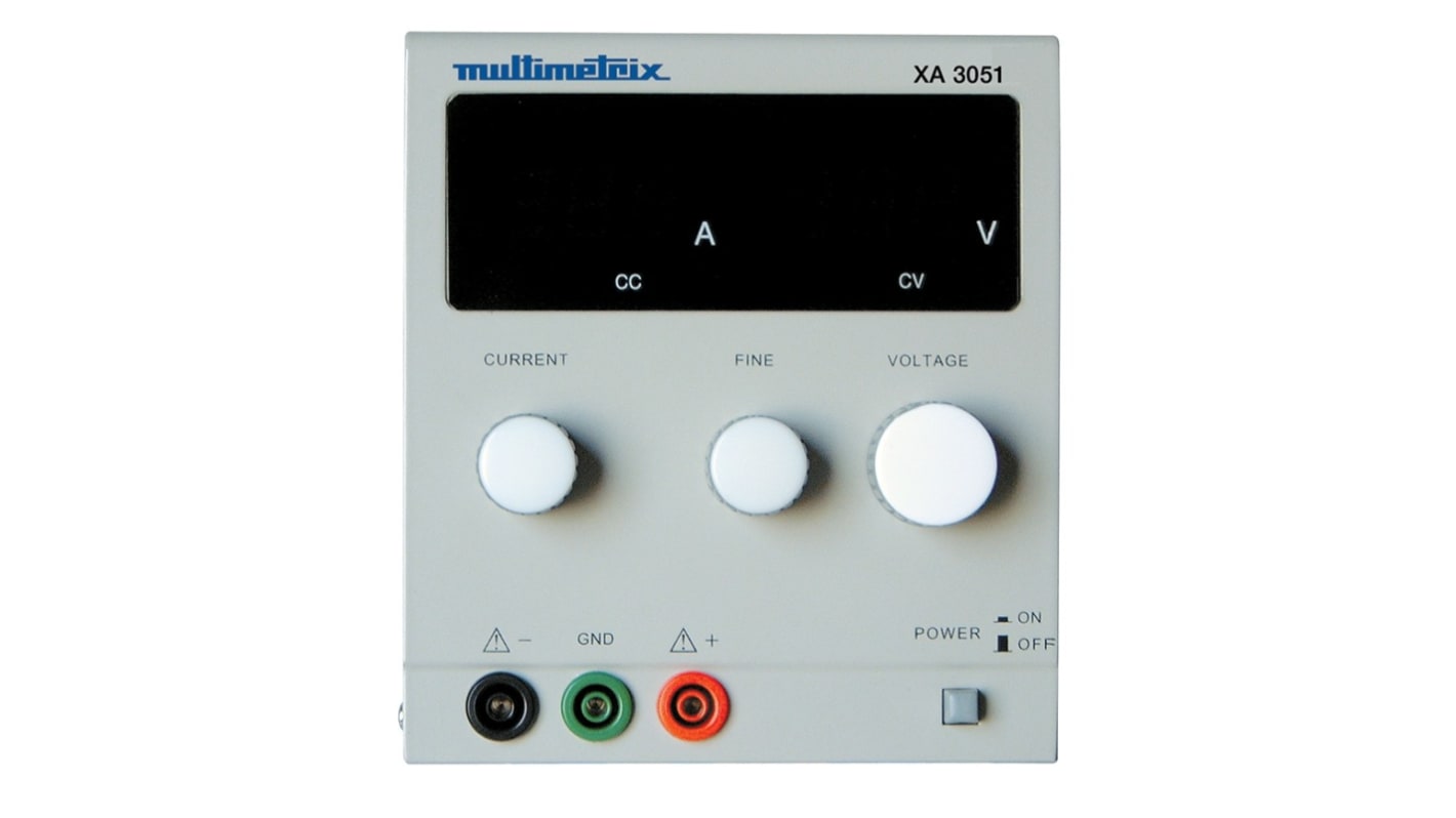 Alimentatore da banco Chauvin Arnoux XA3051, 1 uscita, 0 → 30V cc, 5A