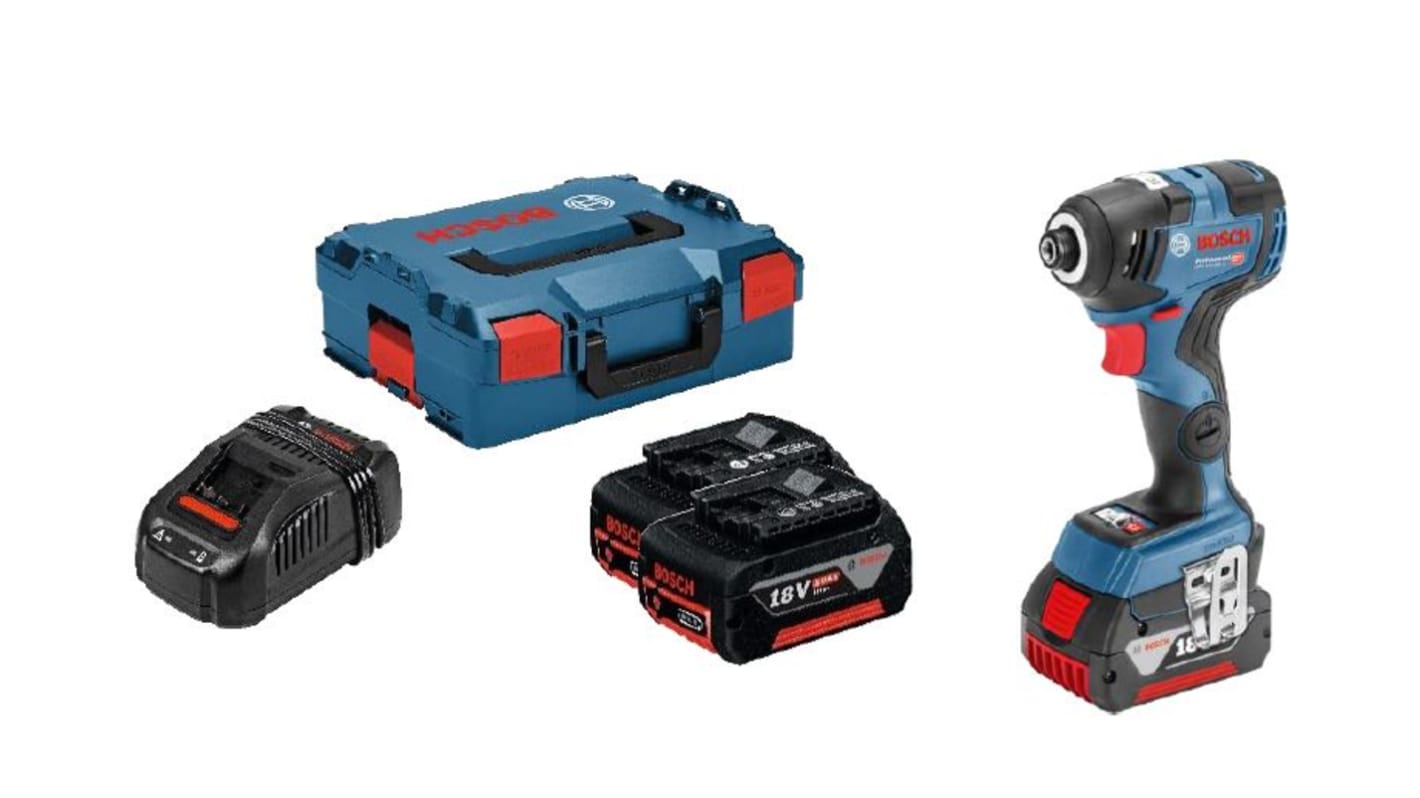 Bosch 1/4 in 18V, 5Ah Cordless Impact Wrench