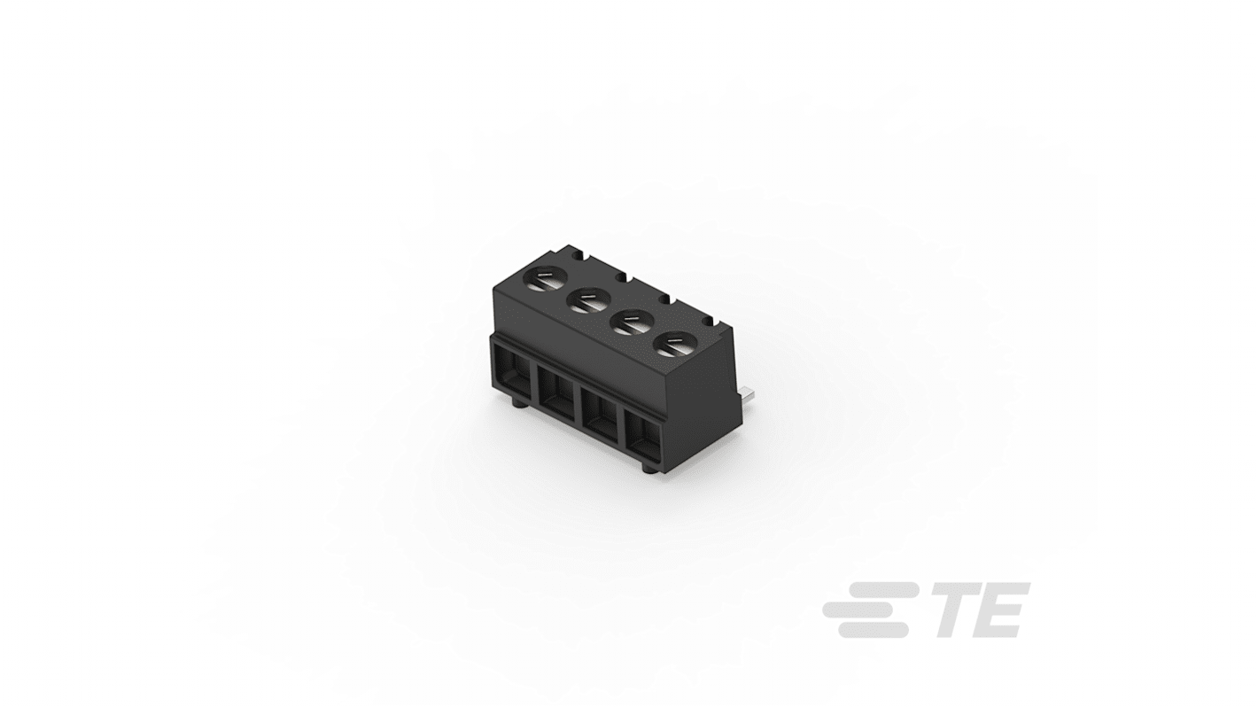Morsettiera per circuito stampato TE Connectivity Da femmina a maschio a 4 vie, 1 fila, passo 3.81mm, Montaggio su