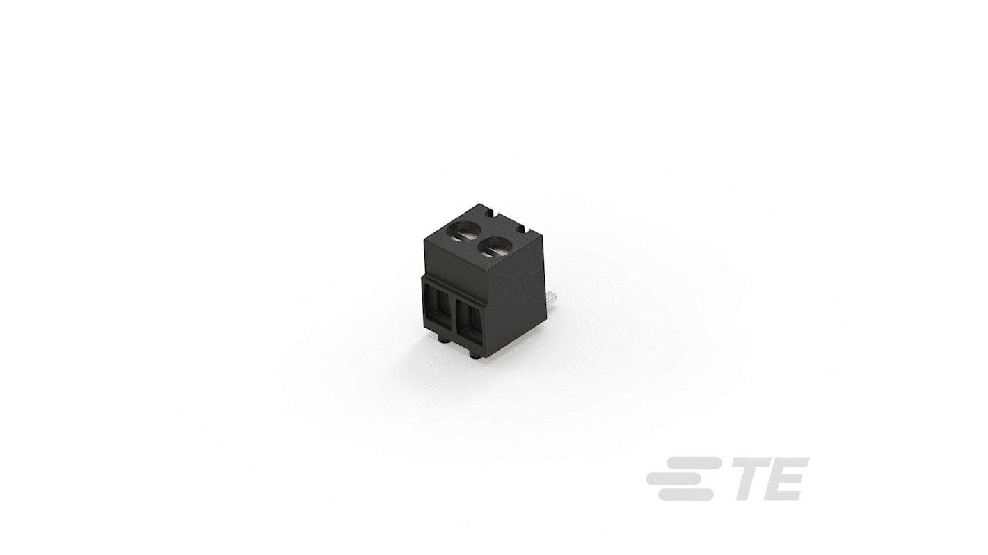 Morsettiera per circuito stampato TE Connectivity Da femmina a maschio a 2 vie, 1 fila, passo 3.5mm, Montaggio su scheda