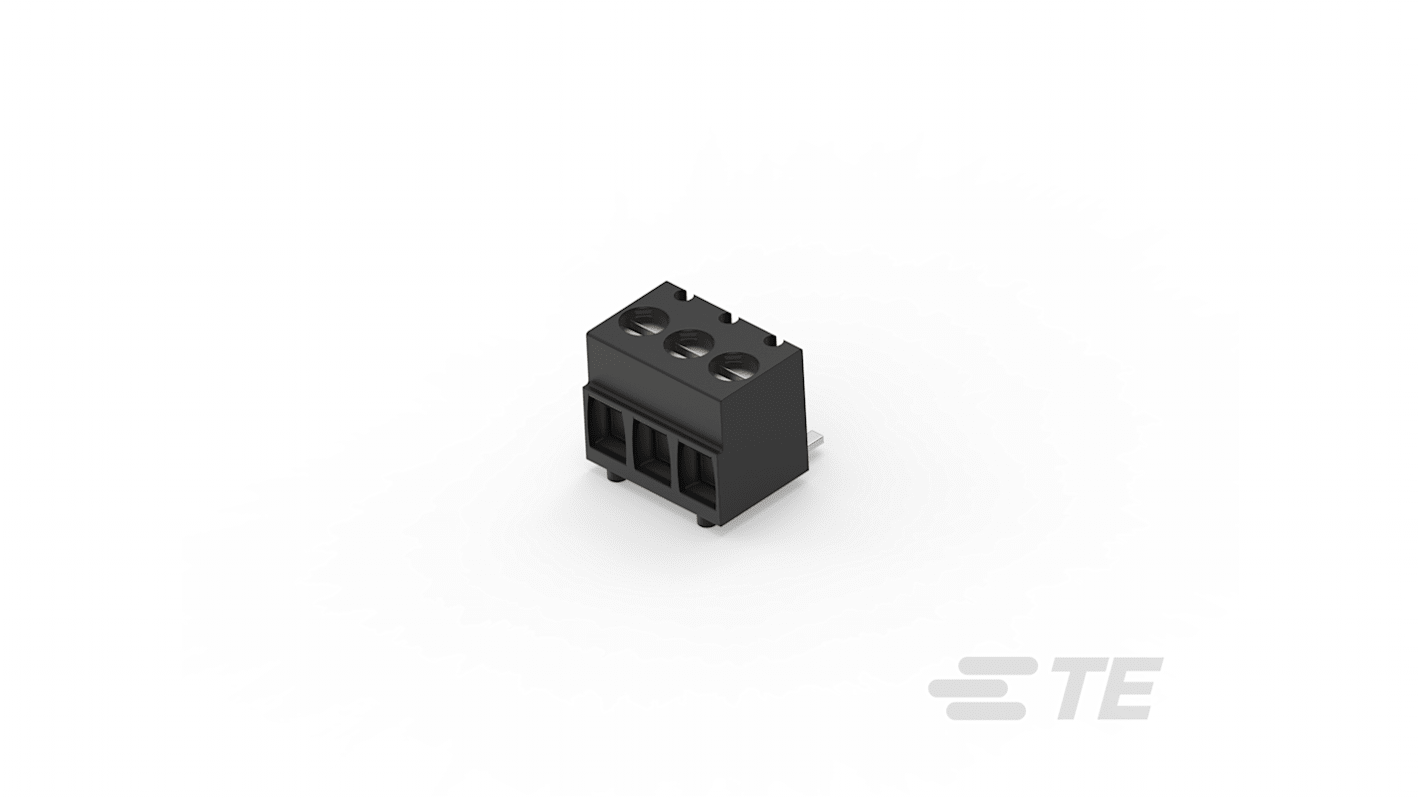 Morsettiera per circuito stampato TE Connectivity Da femmina a maschio a 3 vie, 1 fila, passo 3.5mm, Montaggio su scheda
