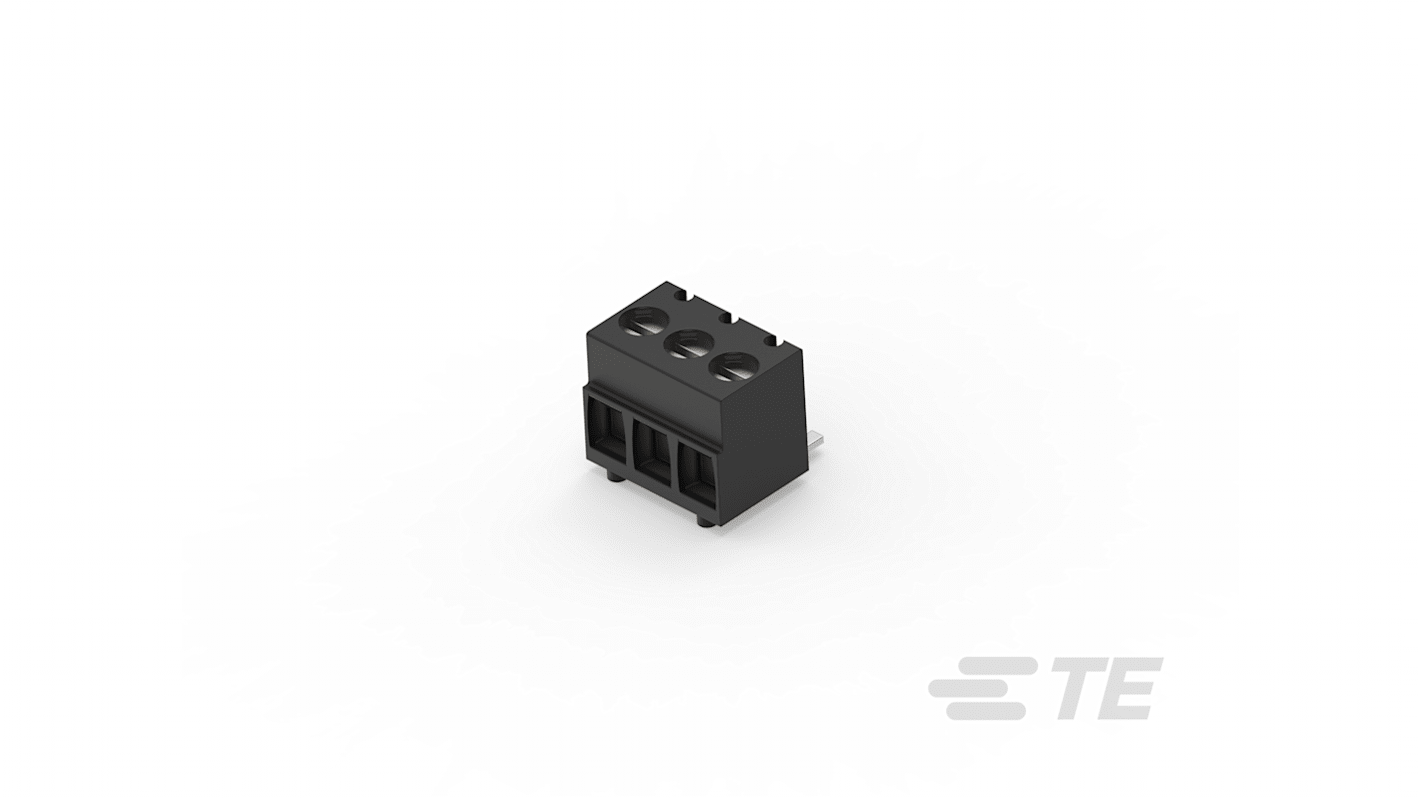 TE Connectivity PCB端子排, 3p, 3.5mm间距, 电路板安装