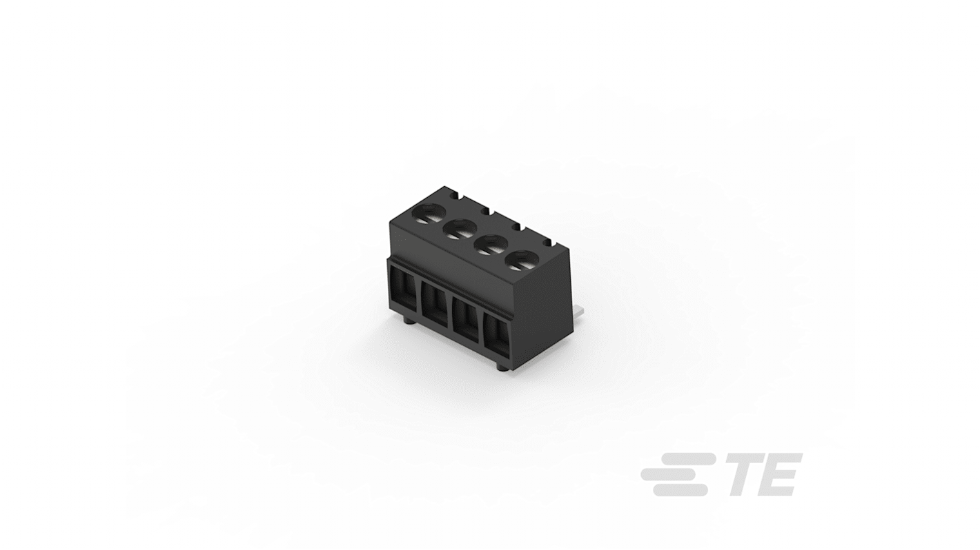 Morsettiera per circuito stampato TE Connectivity Da femmina a maschio a 4 vie, 1 fila, passo 3.5mm, Montaggio su scheda